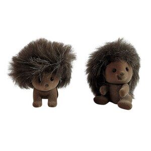 Calico Critters Pickleweeds Hedgehog Twins Honey Hazel Fur Epoch Vintage 1985